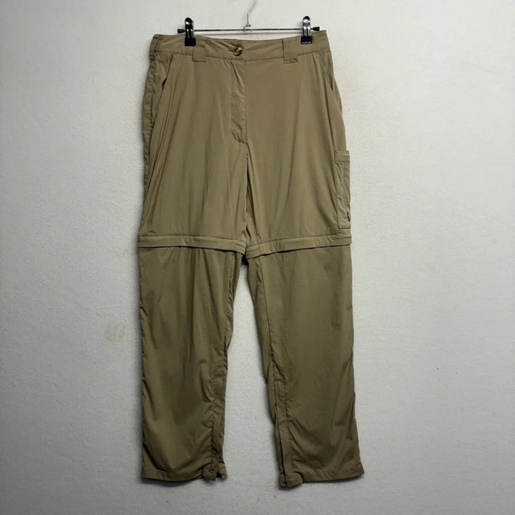 Exofficio Cargo Convertible Pants Nylon Stretch 6 Petite Cream Women's - Picture 1 of 9